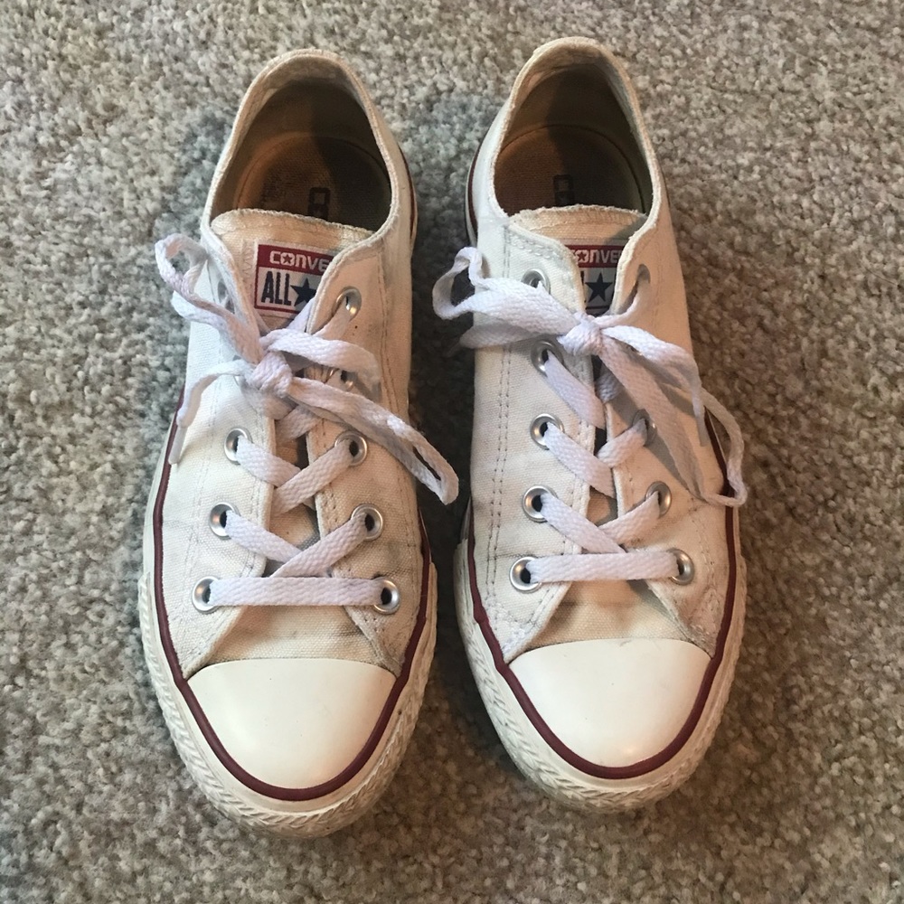 White low top converse